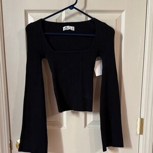 Hollister Black Ribbed Sweater